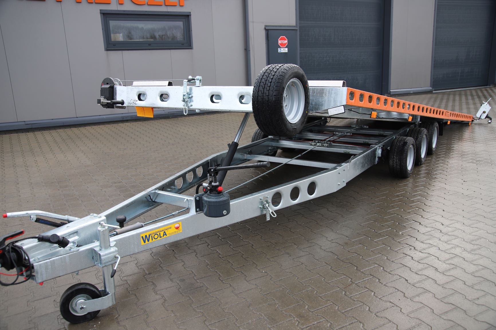 Wiola Uchylna L35G65P - heavy duty three-axle trailer, 650x208 cm, GVW 3500 kg - image 9