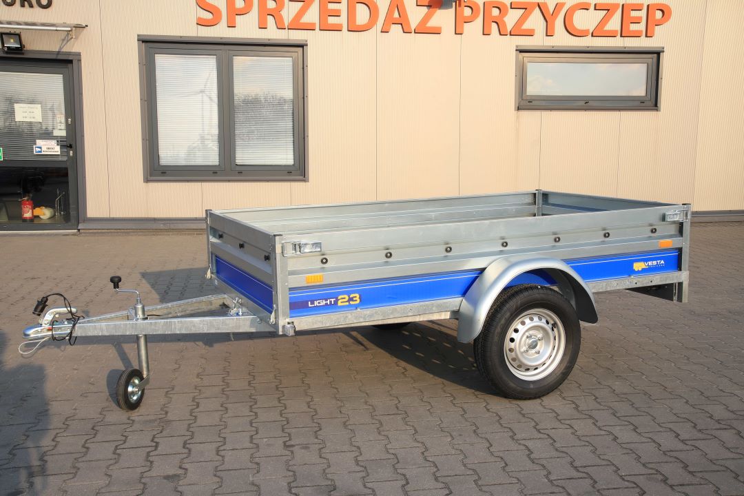 Vesta LIGHT 23 – przyczepa lekka jednoosiowa, 232x131 cm, DMC 750 kg