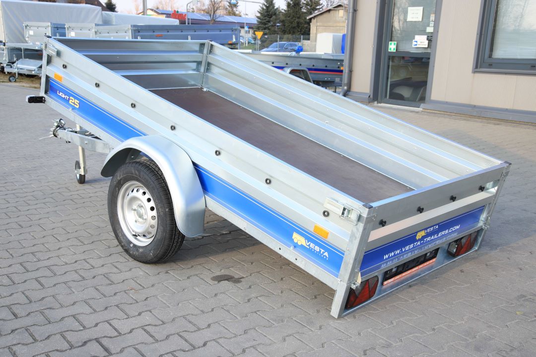 Vesta LIGHT 25 – przyczepa lekka jednoosiowa, 251x135 cm, DMC 750 kg - zdjęcie 10