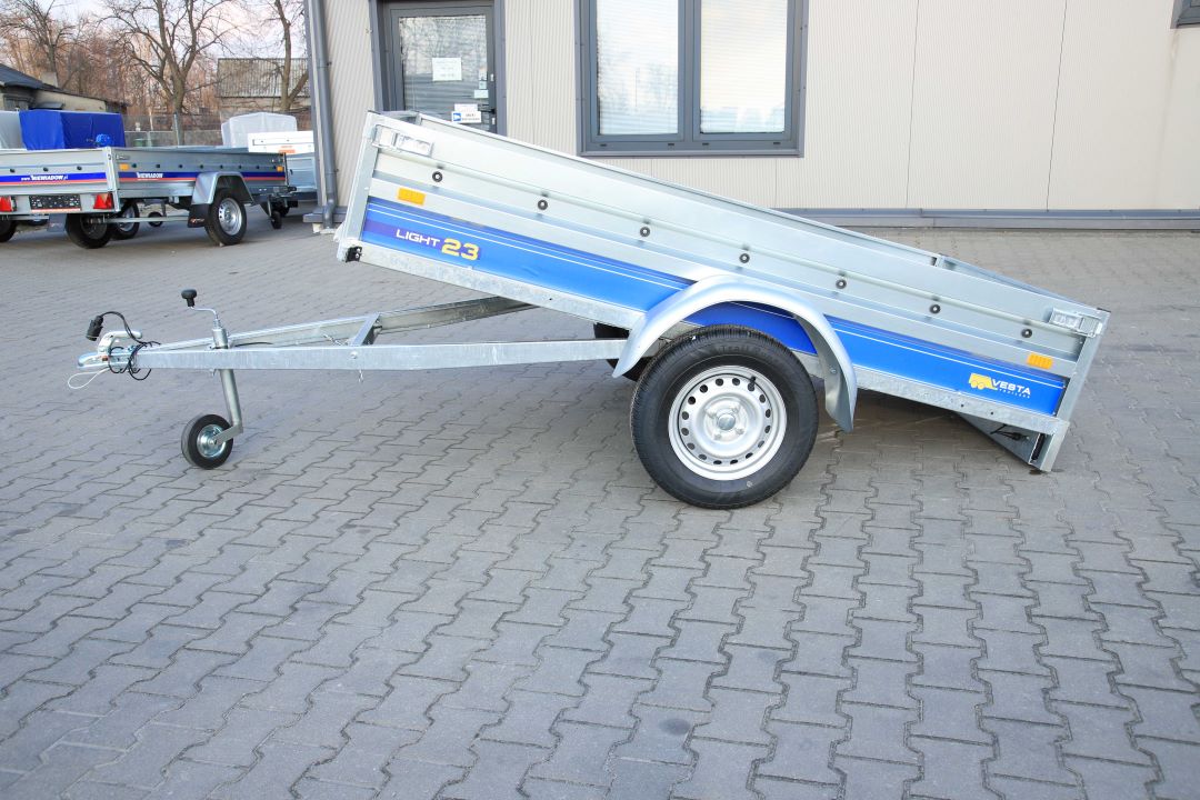 Vesta LIGHT 23 – przyczepa lekka jednoosiowa, 232x131 cm, DMC 750 kg - zdjęcie 9