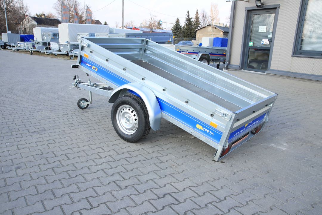 Vesta LIGHT 23 – przyczepa lekka jednoosiowa, 232x131 cm, DMC 750 kg - zdjęcie 10