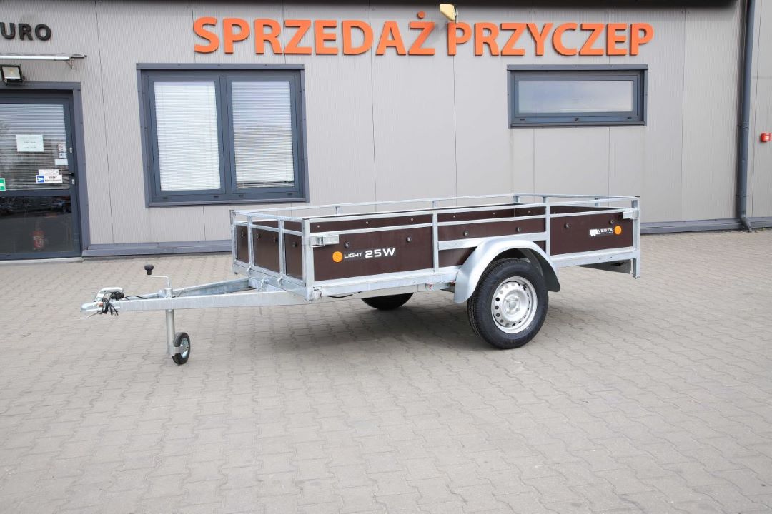 Vesta LIGHT 25 W – przyczepa lekka jednoosiowa, 251x132 cm, DMC 750 kg