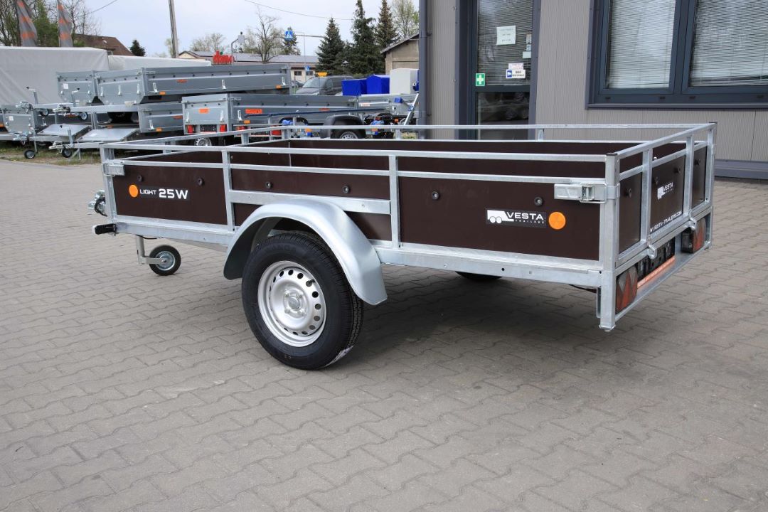 Vesta LIGHT 25 W – przyczepa lekka jednoosiowa, 251x132 cm, DMC 750 kg - zdjęcie 5