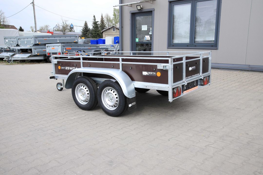 Vesta LIGHT 25 WDA - leichter zweiachsiger Anhänger, 251x135 cm, zGG 750 kg - Bild 5