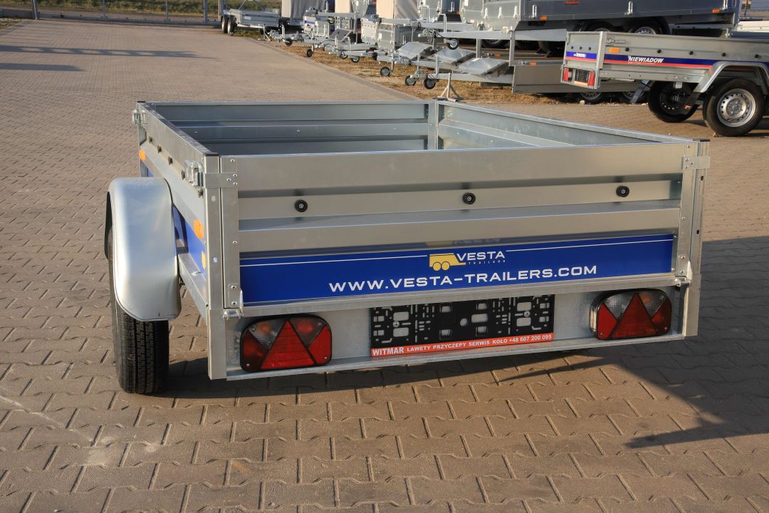 Vesta LIGHT 20 - light single-axle trailer, 202x131 cm, GVW 750 kg - image 3