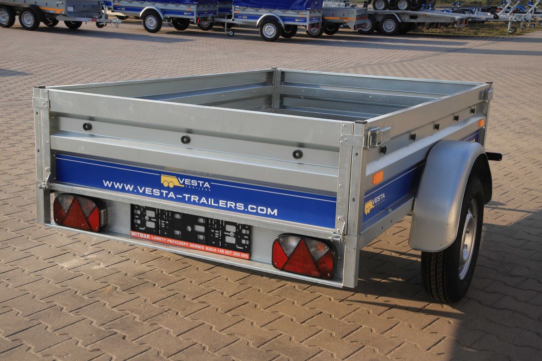 Vesta LIGHT 20 - light single-axle trailer, 202x131 cm, GVW 750 kg - image 4
