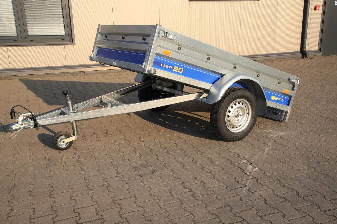 Vesta LIGHT 20 - light single-axle trailer, 202x131 cm, GVW 750 kg - image 7