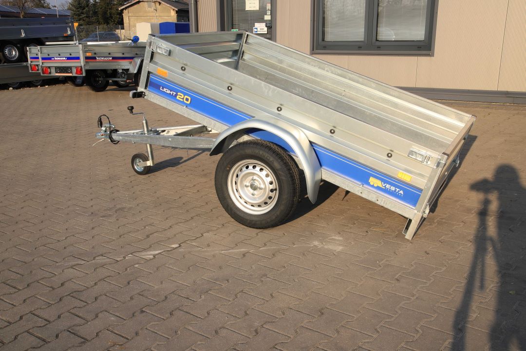 Vesta LIGHT 20 - light single-axle trailer, 202x131 cm, GVW 750 kg - image 9