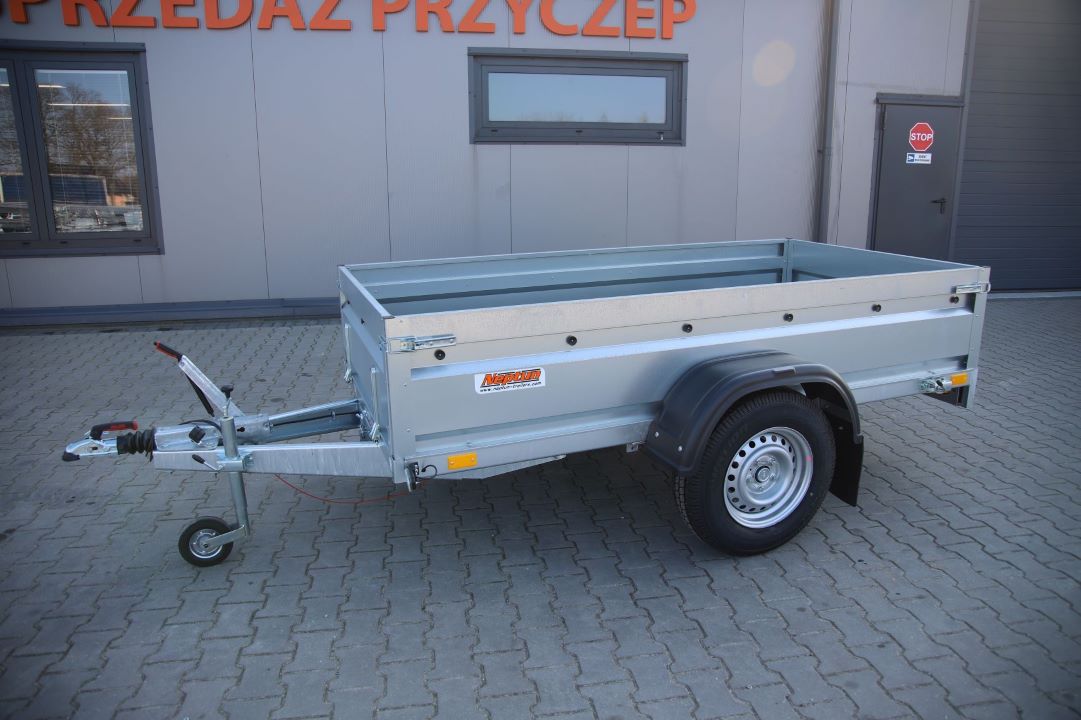 Neptun Pro N13-253 pro - heavy duty single-axle trailer, 253x129 cm, GVW 1300 kg - image 3