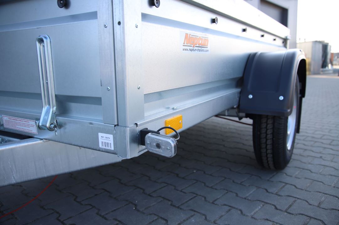 Neptun Pro N13-253 pro - heavy duty single-axle trailer, 253x129 cm, GVW 1300 kg - image 5