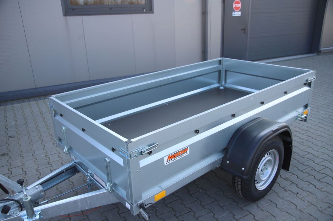 Neptun Pro N13-253 pro - heavy duty single-axle trailer, 253x129 cm, GVW 1300 kg - image 7