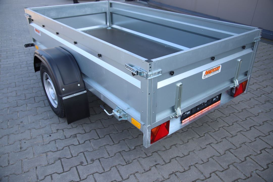 Neptun Pro N13-253 pro - heavy duty single-axle trailer, 253x129 cm, GVW 1300 kg - image 8