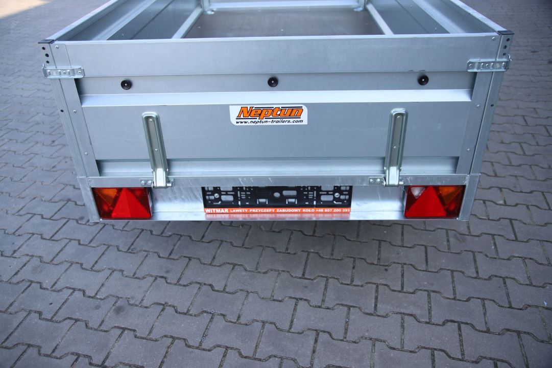 Neptun Pro N13-253 pro - heavy duty single-axle trailer, 253x129 cm, GVW 1300 kg - image 9