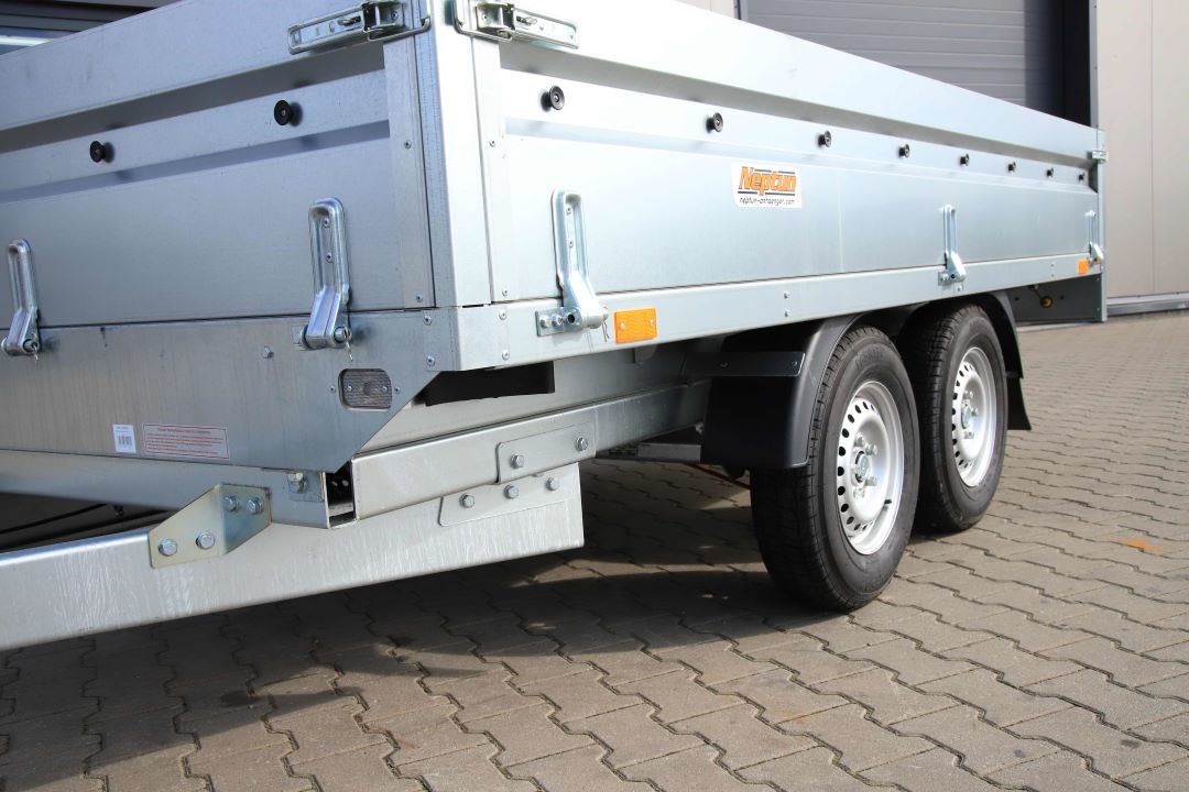 Neptun Nordica N20-320 2 kps - heavy duty twin-axle trailer, 320x168 cm, GVW 2000 kg - image 4