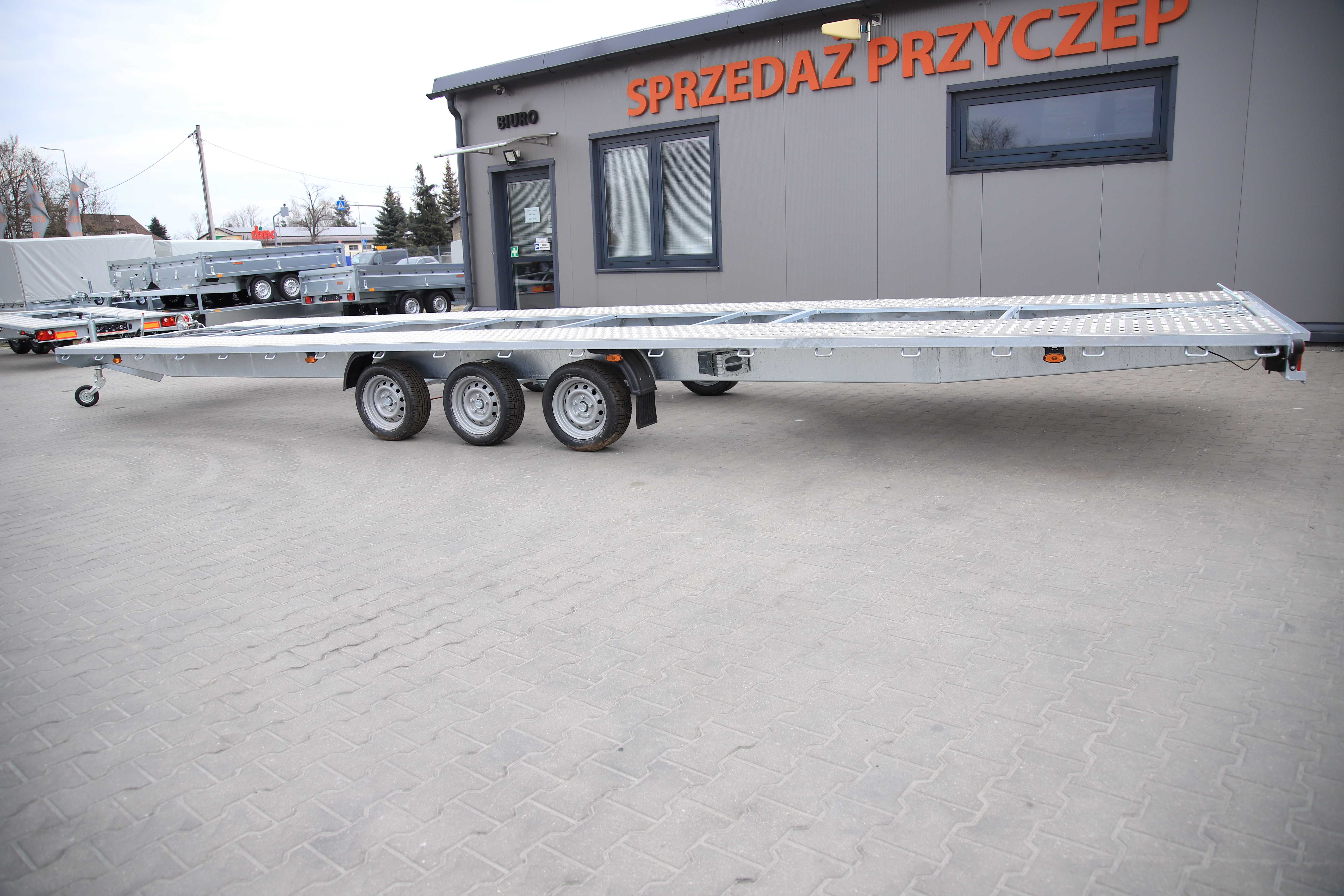 Niewiadów Indianapilis 8.5 Cała prosta - three-axle car transporter, 850x210 cm, GVW 3500 kg - image 4