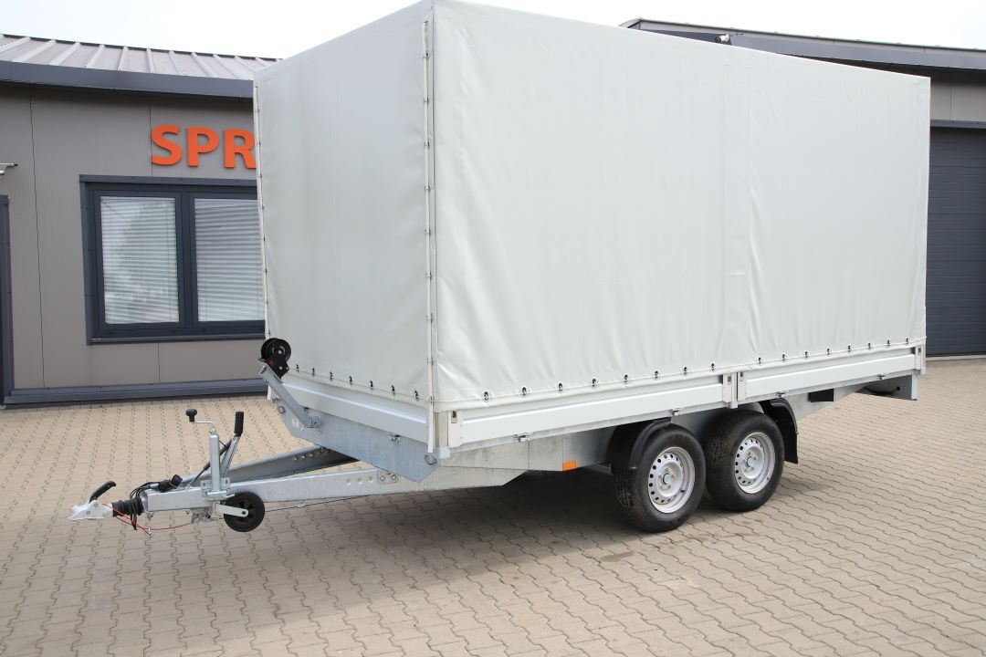 Niewiadów Boss 4.0 - transport trailer with tarpaulin, 400x210 cm, GVW 2700 kg - image 2