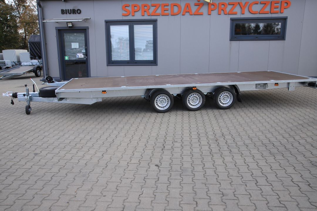 Niewiadów Atlas 6.0 - heavy duty three-axle trailer, 600x210 cm, GVW 3500 kg