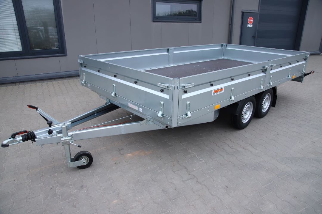 Neptun Nordica N20-420 2 kps - heavy duty twin-axle trailer, 420x215 cm, GVW 2000 kg