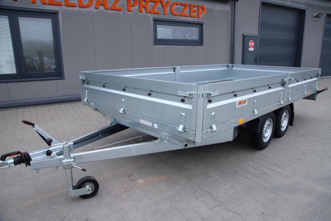 Neptun Nordica N20-420 2 kps - heavy duty twin-axle trailer, 420x215 cm, GVW 2000 kg - image 3