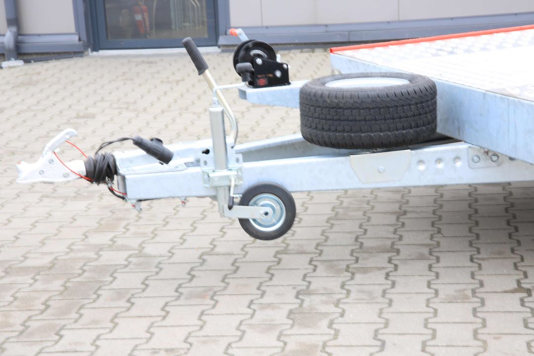 Niewiadów Jupiter NM 4.5 10C alu ryfel czerwona blenda - twin-axle car transporter, 450x195 cm, GVW 2700 kg - image 3