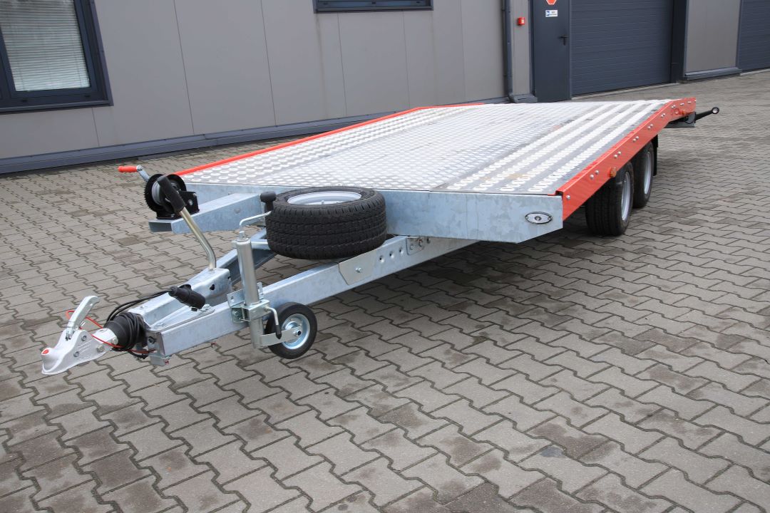 Niewiadów Jupiter NM 4.5 10C alu ryfel czerwona blenda - twin-axle car transporter, 450x195 cm, GVW 2700 kg - image 5