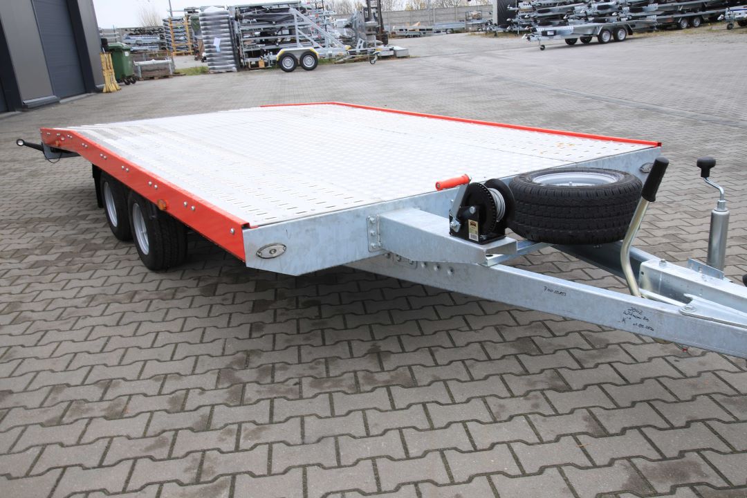 Niewiadów Jupiter NM 4.5 10C alu ryfel czerwona blenda - twin-axle car transporter, 450x195 cm, GVW 2700 kg - image 6