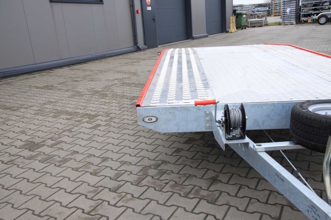 Niewiadów Jupiter NM 4.5 10C alu ryfel czerwona blenda - twin-axle car transporter, 450x195 cm, GVW 2700 kg - image 7