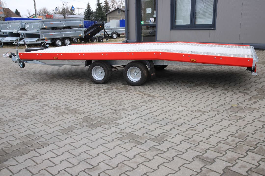 Niewiadów Jupiter NM 4.5 10C alu ryfel czerwona blenda - twin-axle car transporter, 450x195 cm, GVW 2700 kg - image 9