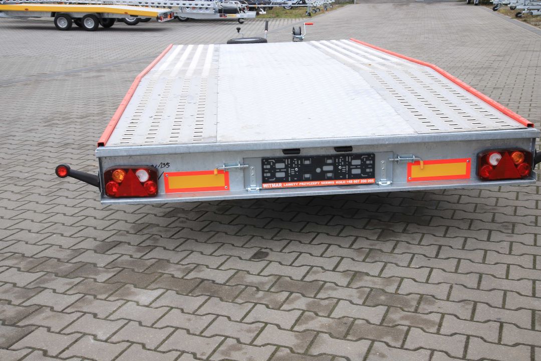 Niewiadów Jupiter NM 4.5 10C alu ryfel czerwona blenda - twin-axle car transporter, 450x195 cm, GVW 2700 kg - image 10