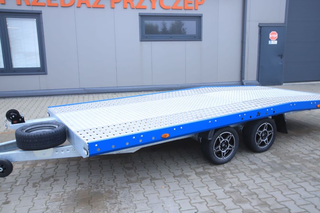 Niewiadów Jupiter NM 4.5 13C alu ryfel niebieska blenda alu felgi - zweiachsiger Autotransporter, 450x195 cm, zGG 2700 kg - Bild 3