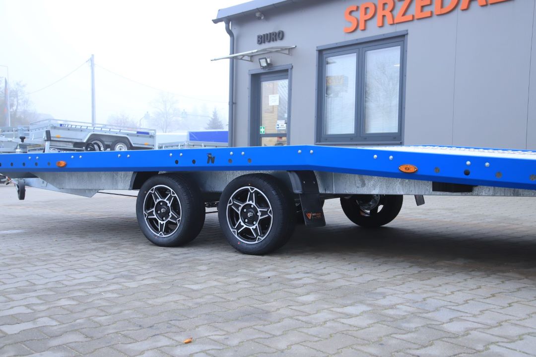 Niewiadów Jupiter NM 4.5 13C alu ryfel niebieska blenda alu felgi - zweiachsiger Autotransporter, 450x195 cm, zGG 2700 kg - Bild 6