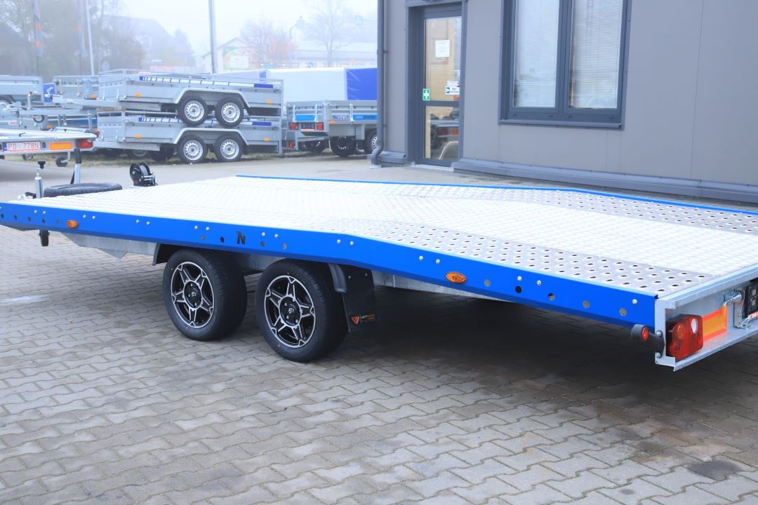 Niewiadów Jupiter NM 4.5 13C alu ryfel niebieska blenda alu felgi - zweiachsiger Autotransporter, 450x195 cm, zGG 2700 kg - Bild 8