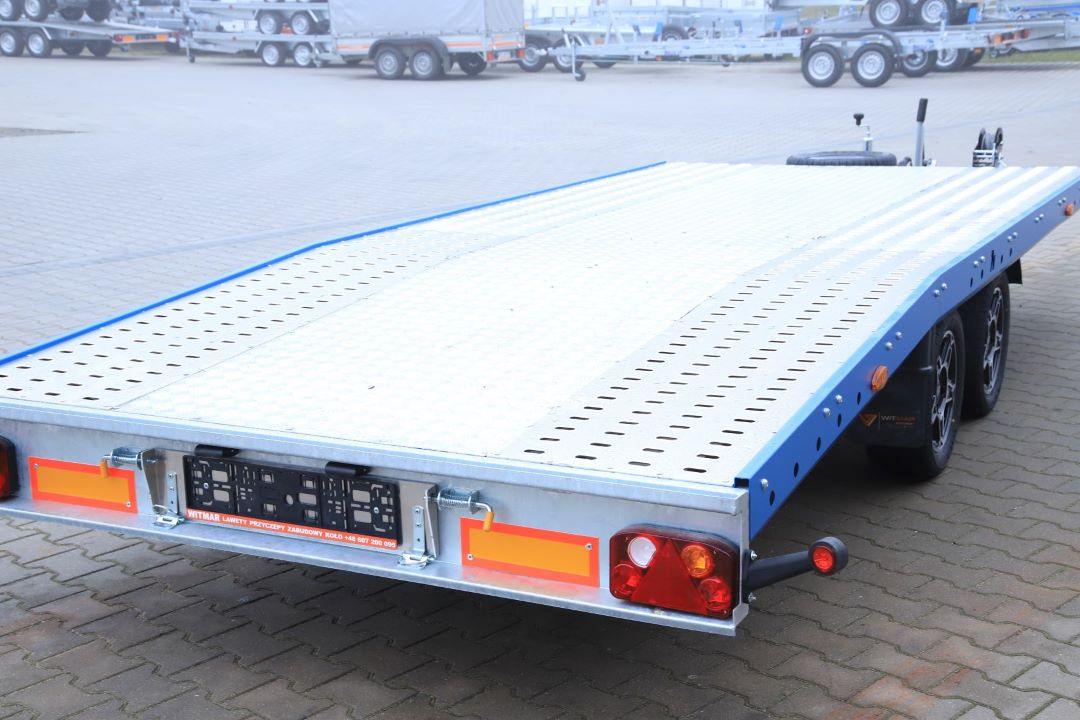 Niewiadów Jupiter NM 4.5 13C alu ryfel niebieska blenda alu felgi - zweiachsiger Autotransporter, 450x195 cm, zGG 2700 kg - Bild 10