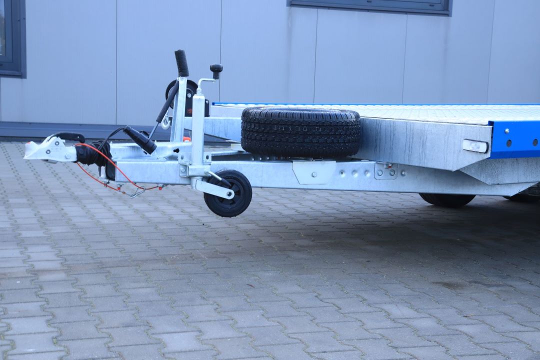 Niewiadów Jupiter NM 4.5 13C niebieska blenda - twin-axle car transporter, 450x195 cm, GVW 2700 kg - image 2