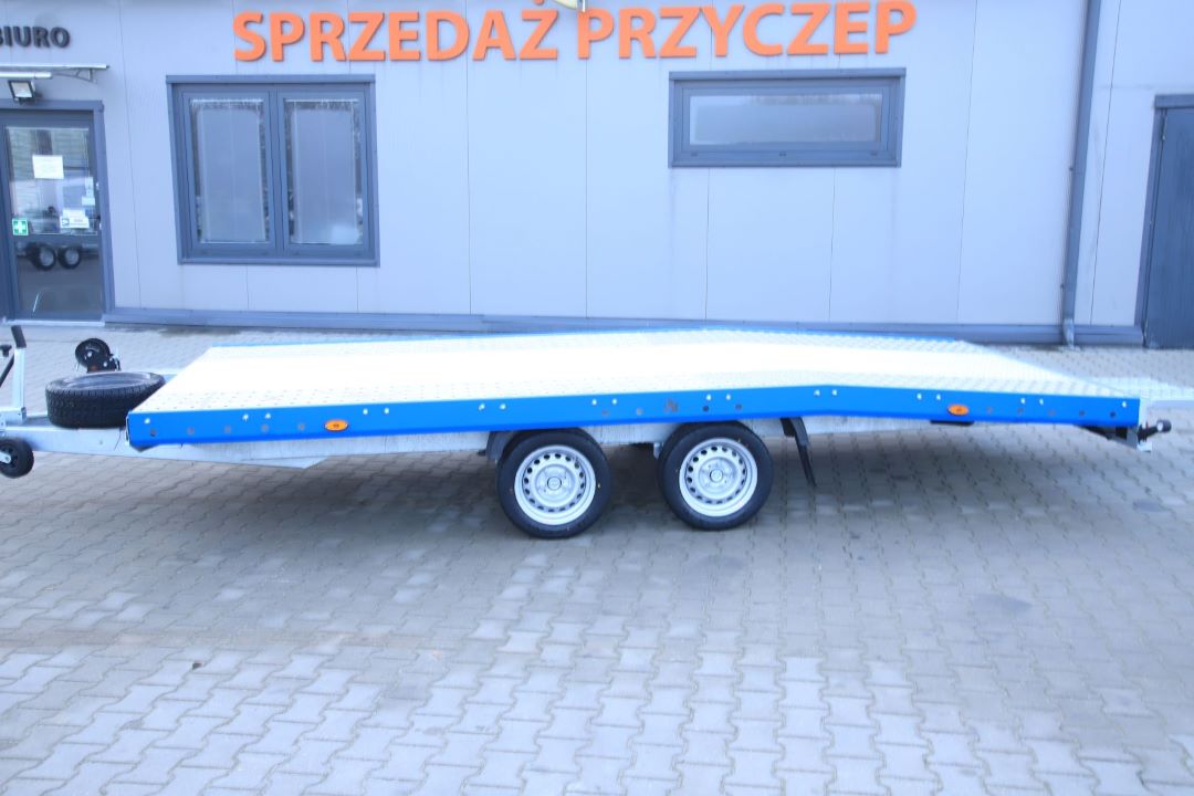 Niewiadów Jupiter NM 4.5 13C niebieska blenda - twin-axle car transporter, 450x195 cm, GVW 2700 kg - image 5