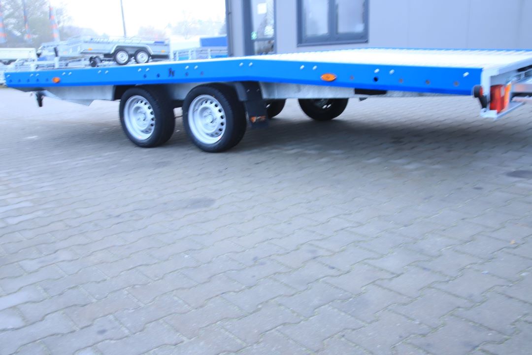 Niewiadów Jupiter NM 4.5 13C niebieska blenda - twin-axle car transporter, 450x195 cm, GVW 2700 kg - image 7