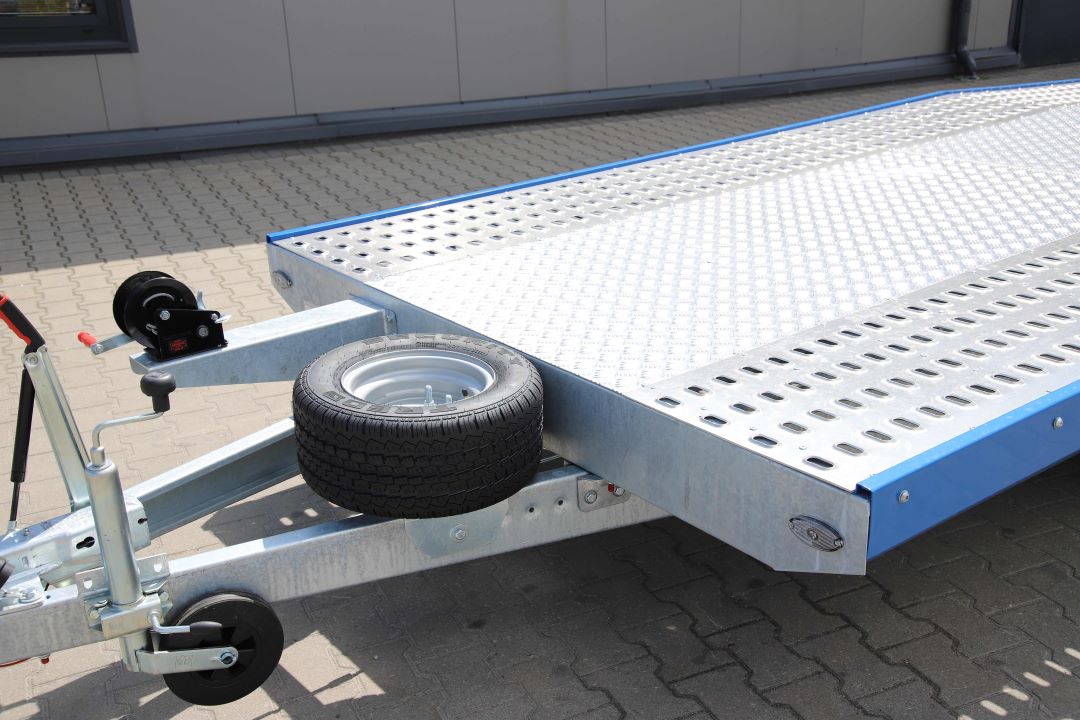 Niewiadów Jupiter NM 4.5 10C alu ryfel niebieska blenda - zweiachsiger Autotransporter, 450x195 cm, zGG 2700 kg - Bild 3