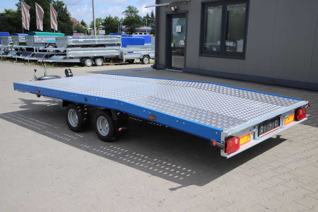 Niewiadów Jupiter NM 4.5 10C alu ryfel niebieska blenda - zweiachsiger Autotransporter, 450x195 cm, zGG 2700 kg - Bild 5