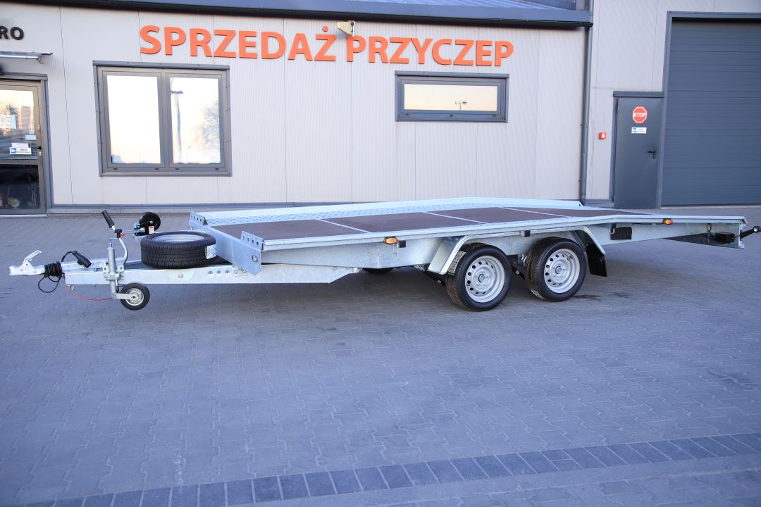 Niewiadów Jupiter SM 4.5 13C sklejka - twin-axle car transporter, 450x210 cm, GVW 2700 kg - image 2