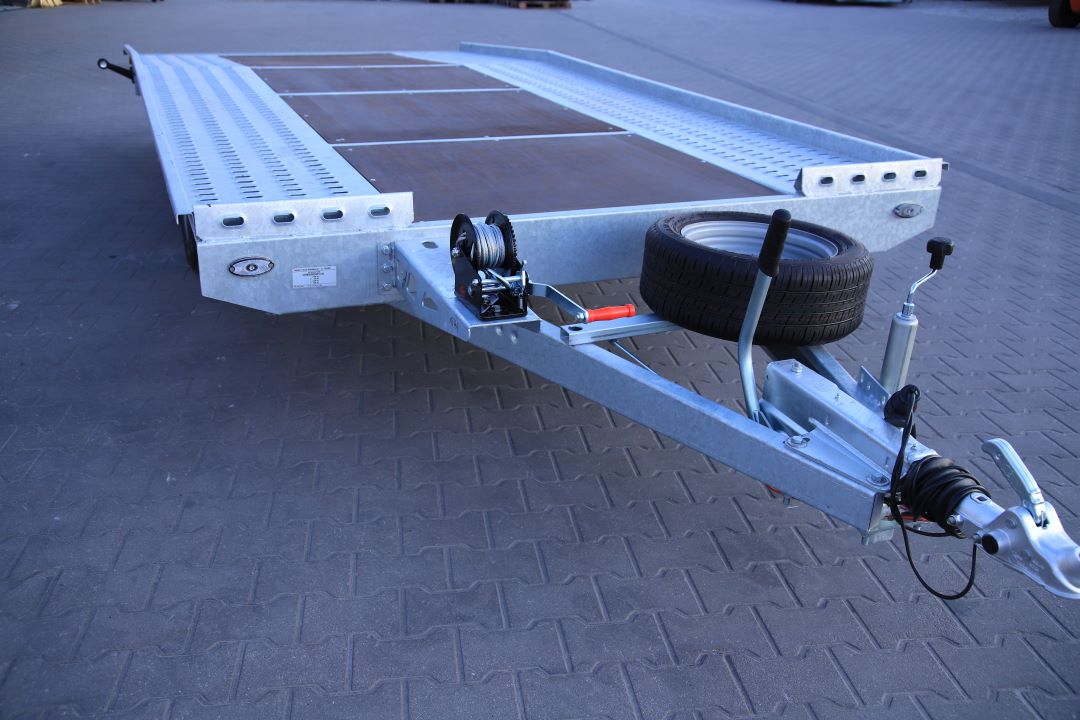 Niewiadów Jupiter SM 4.5 13C sklejka - twin-axle car transporter, 450x210 cm, GVW 2700 kg - image 6