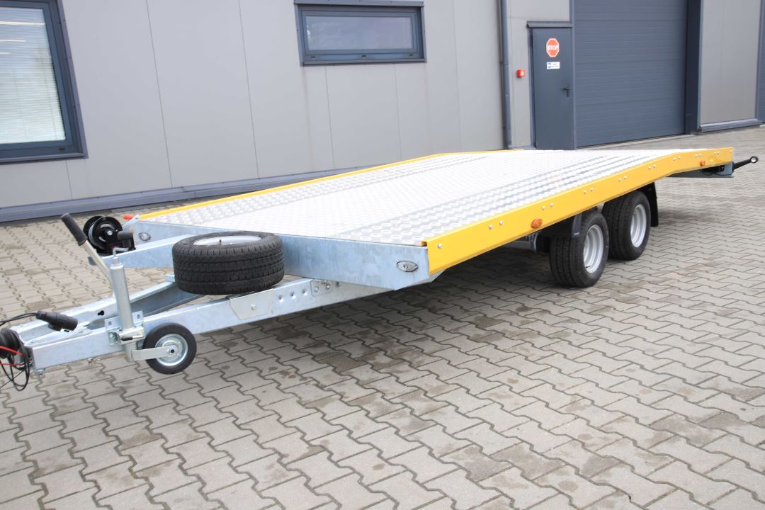 Niewiadów Jupiter NM 4.5 10C alu ryfel żółta blenda - zweiachsiger Autotransporter, 450x195 cm, zGG 2700 kg - Bild 3