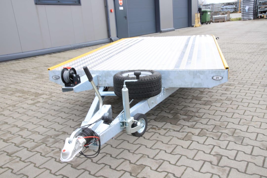 Niewiadów Jupiter NM 4.5 10C alu ryfel żółta blenda - zweiachsiger Autotransporter, 450x195 cm, zGG 2700 kg - Bild 4