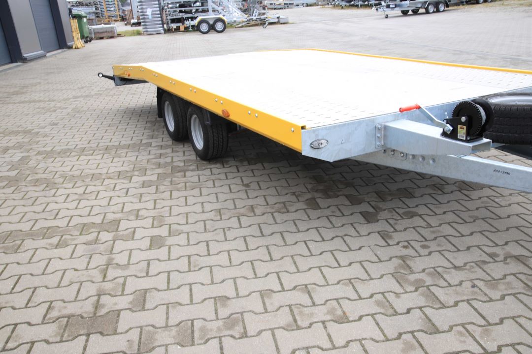 Niewiadów Jupiter NM 4.5 10C alu ryfel żółta blenda - zweiachsiger Autotransporter, 450x195 cm, zGG 2700 kg - Bild 5