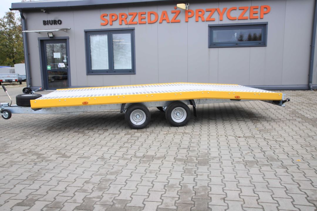 Niewiadów Jupiter NM 4.5 10C alu ryfel żółta blenda - zweiachsiger Autotransporter, 450x195 cm, zGG 2700 kg - Bild 6