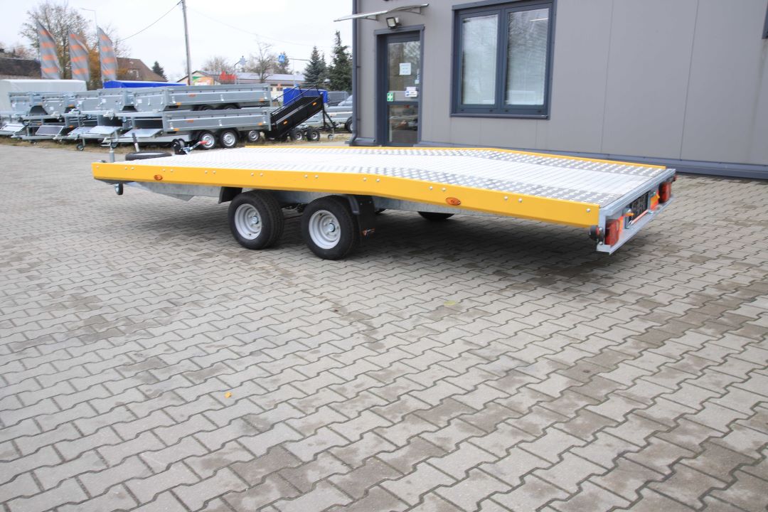 Niewiadów Jupiter NM 4.5 10C alu ryfel żółta blenda - zweiachsiger Autotransporter, 450x195 cm, zGG 2700 kg - Bild 7
