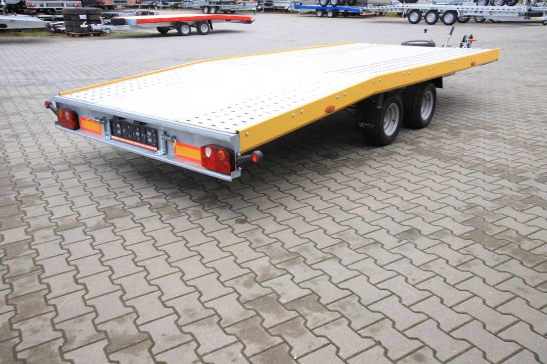 Niewiadów Jupiter NM 4.5 10C alu ryfel żółta blenda - zweiachsiger Autotransporter, 450x195 cm, zGG 2700 kg - Bild 10
