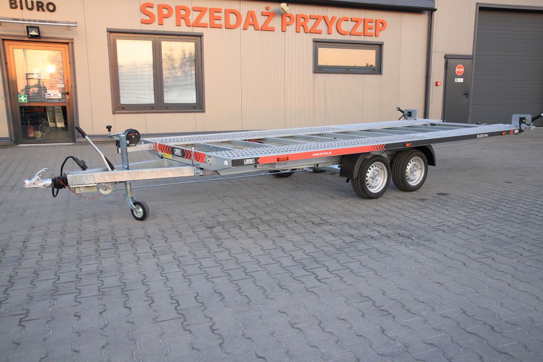 Lorries PLI35-5021 ze zintegrowanymi podjazdami uchylna full LED - zweiachsiger Autotransporter, 500x210 cm, zGG 3500 kg