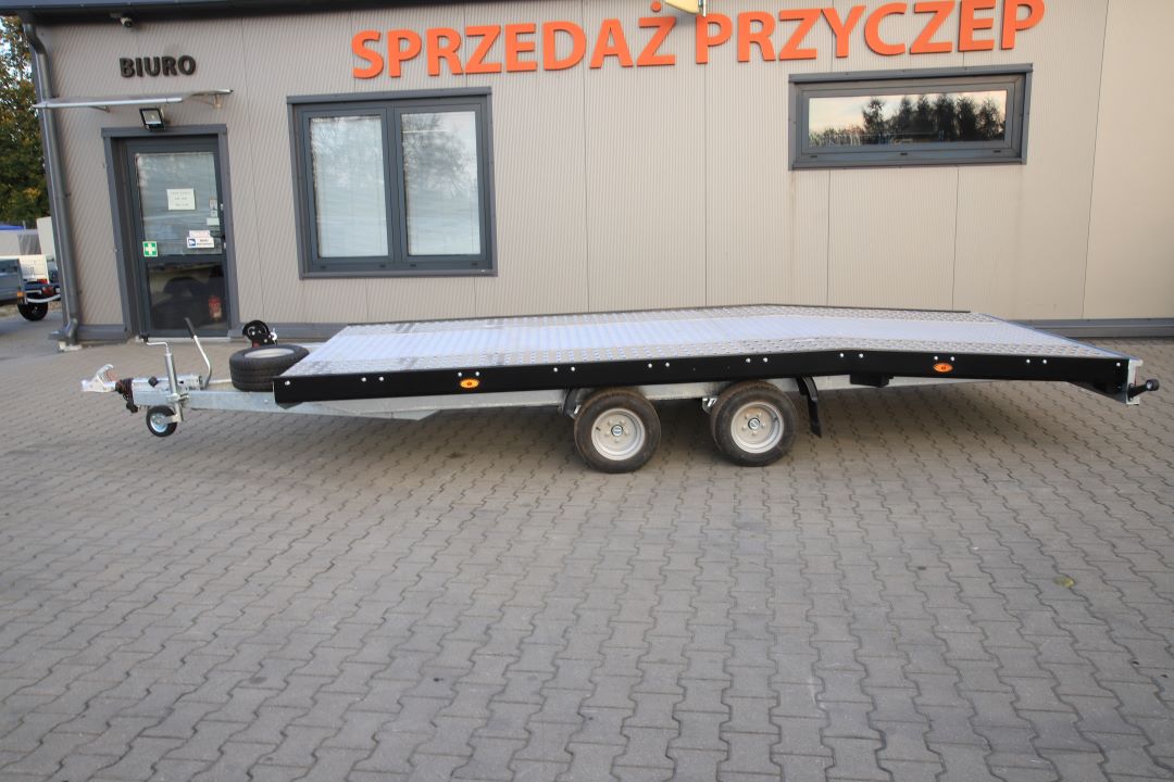 Niewiadów Jupiter NM 4.5 10C alu ryfel czarna blenda - twin-axle car transporter, 450x195 cm, GVW 2700 kg - image 3