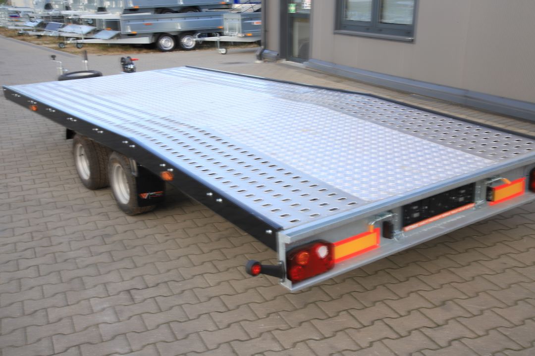 Niewiadów Jupiter NM 4.5 10C alu ryfel czarna blenda - twin-axle car transporter, 450x195 cm, GVW 2700 kg - image 5