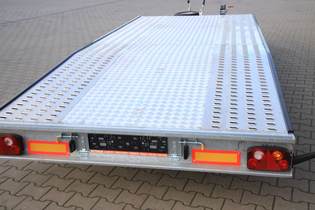 Niewiadów Jupiter NM 4.5 10C alu ryfel czarna blenda - twin-axle car transporter, 450x195 cm, GVW 2700 kg - image 6
